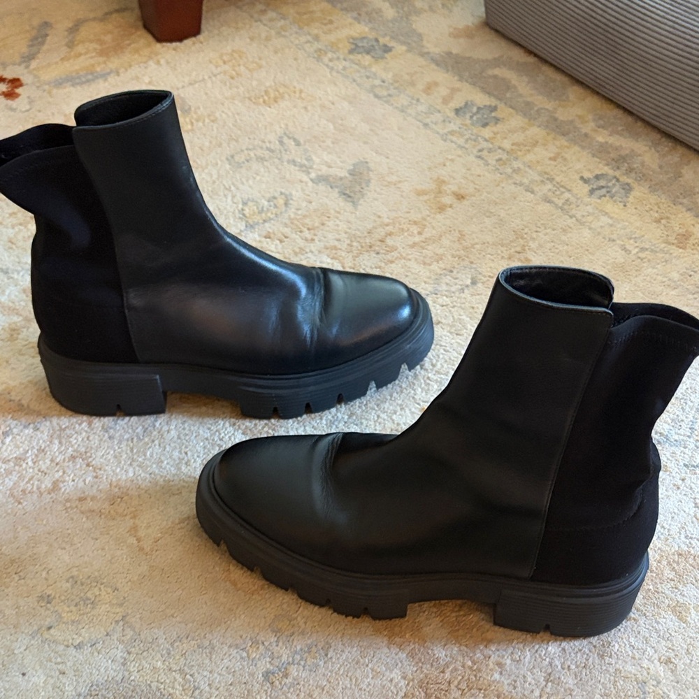 Stuart Weitzman Black Ankle Boots